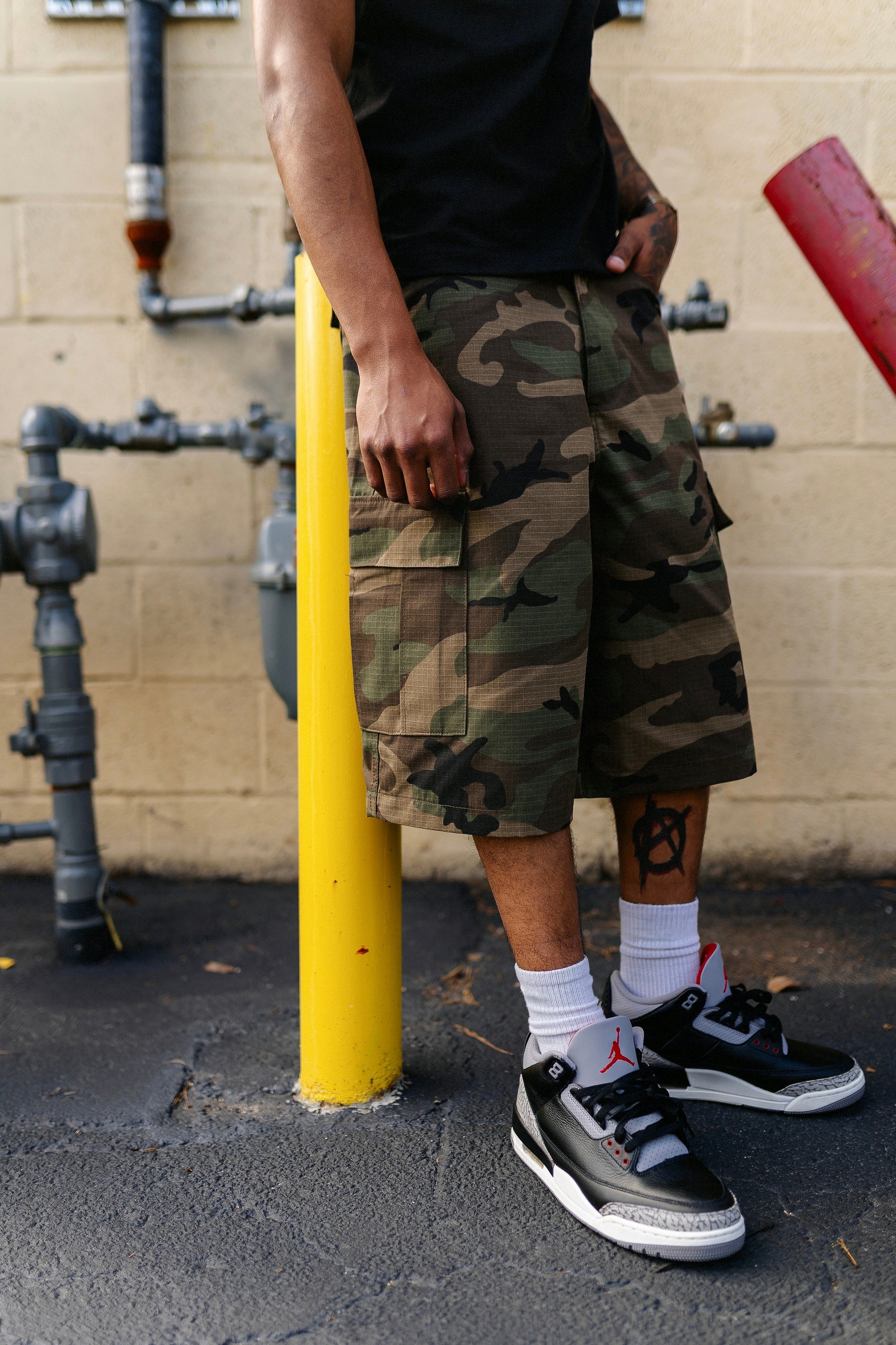 Ripstop Baggy Shorts